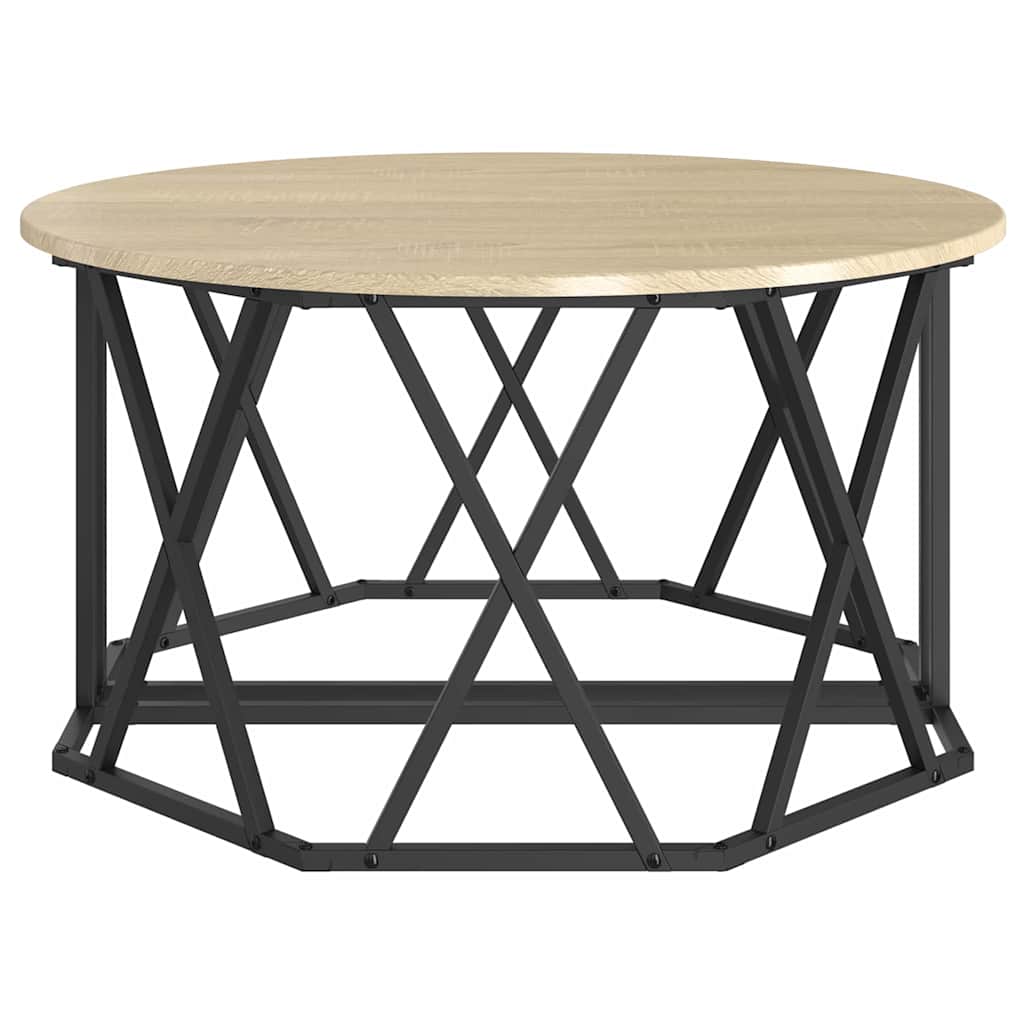 Coffee Table Sonoma Oak 80 x 80 x 42 cm