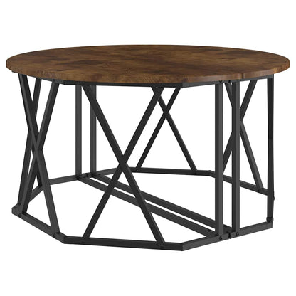Coffee Table Smoked Oak 80 x 80 x 42 cm