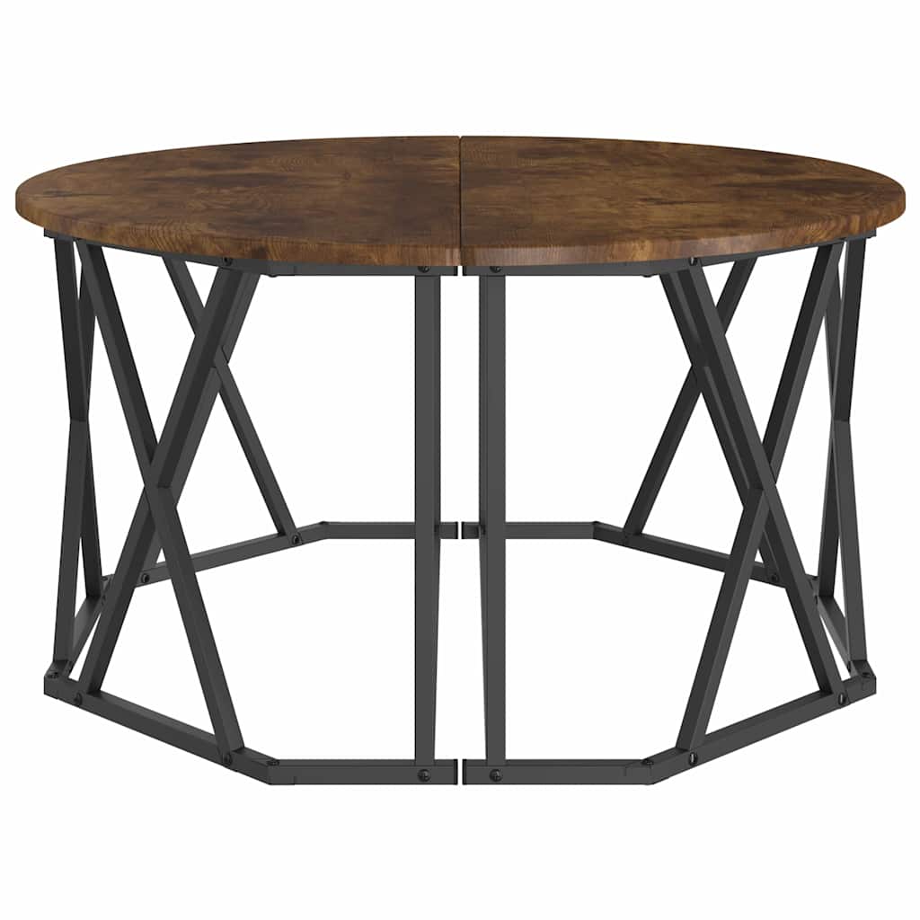 Coffee Table Smoked Oak 80 x 80 x 42 cm