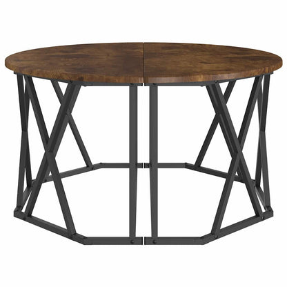 Coffee Table Smoked Oak 80 x 80 x 42 cm