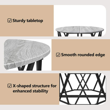Coffee Table Grey Sonoma 80 x 80 x 42 cm