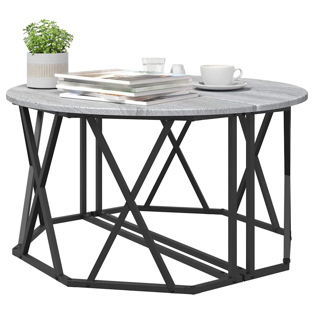 Coffee Table Grey Sonoma 80 x 80 x 42 cm