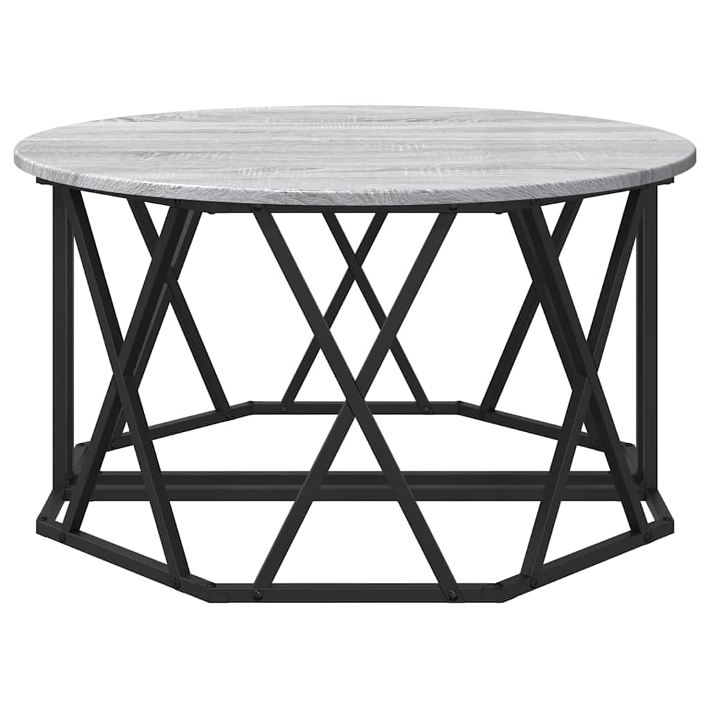 Coffee Table Grey Sonoma 80 x 80 x 42 cm