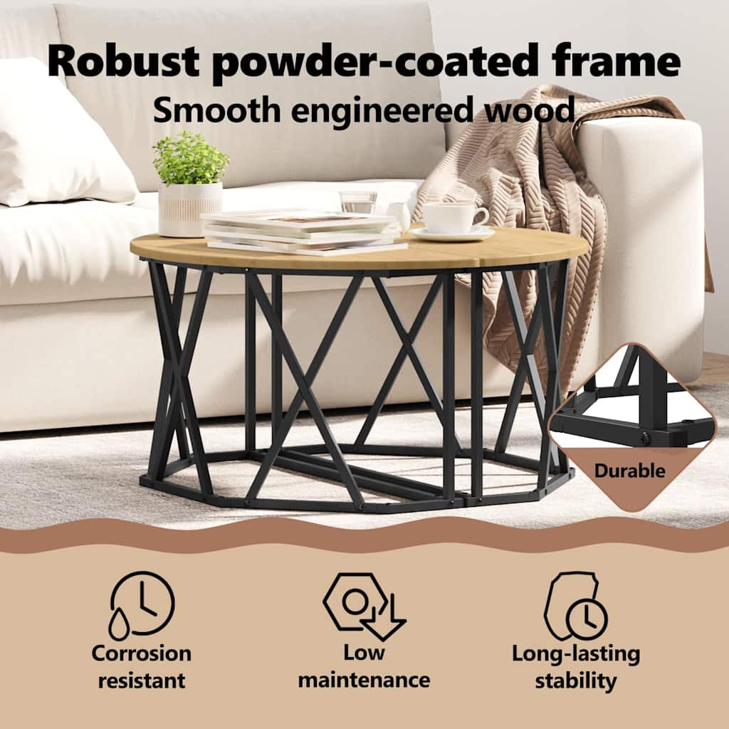 Coffee Table Artisan Oak 80 x 80 x 42 cm