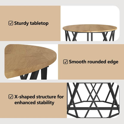 Coffee Table Artisan Oak 80 x 80 x 42 cm