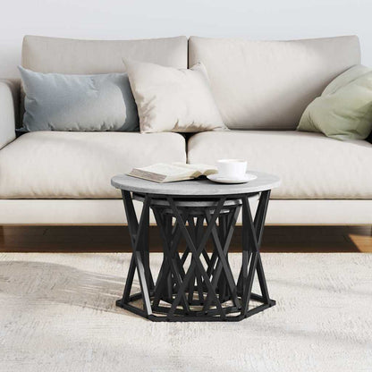 Nesting Side Table 3 pcs Grey Sonoma Engineered Wood and Steel