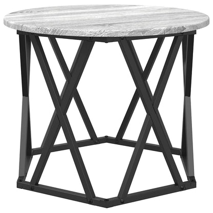 Nesting Side Table 3 pcs Grey Sonoma Engineered Wood and Steel