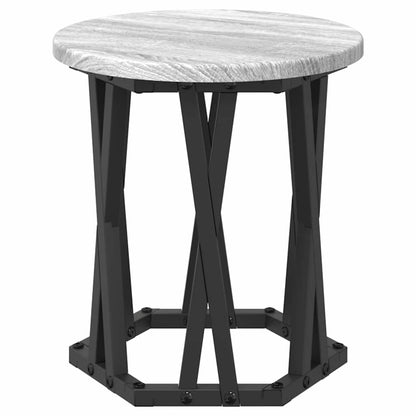 Nesting Side Table 3 pcs Grey Sonoma Engineered Wood and Steel