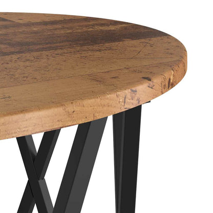 Nesting Side Table 3 pcs Old Wood Engineered Wood and Steel