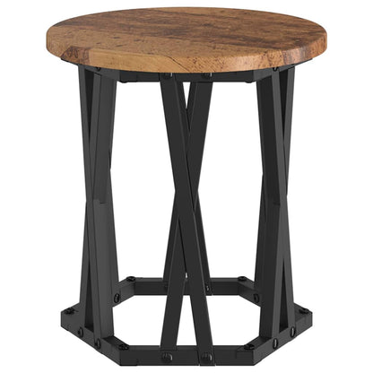 Nesting Side Table 3 pcs Old Wood Engineered Wood and Steel