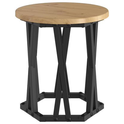 Nesting Side Table 3 pcs Artisan Oak Engineered Wood and Steel