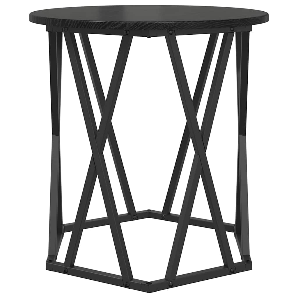Coffee Table 2 pcs Black Oak 50 x 50 x 50 cm