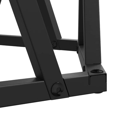 Coffee Table 2 pcs Smoked Oak Engineered Wood and Steel