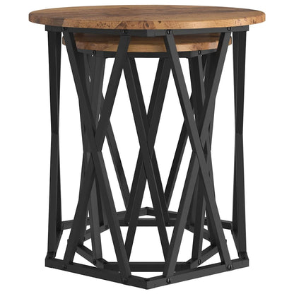 Coffee Table 2 pcs Old Wood Engineered Wood and Steel