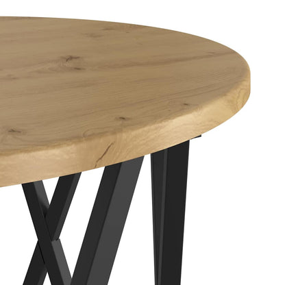 Coffee Table 2 pcs Artisan Oak Engineered Wood and Steel