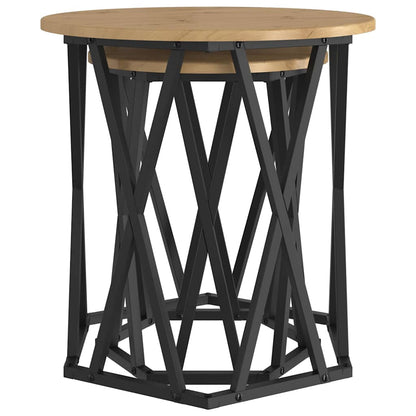 Coffee Table 2 pcs Artisan Oak Engineered Wood and Steel