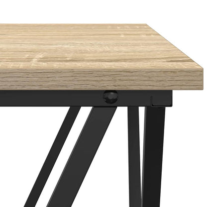 Side Table Set 2 pcs Sonoma Oak Engineered Wood and Steel