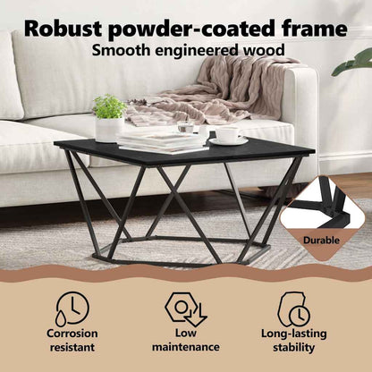 Coffee Table Black Oak 80 x 80 x 45 cm