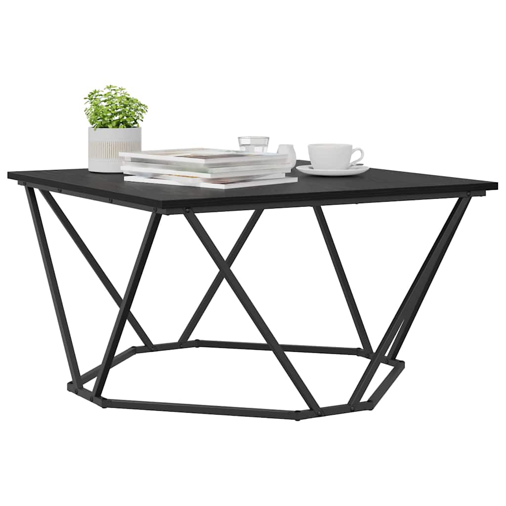 Coffee Table Black Oak 80 x 80 x 45 cm