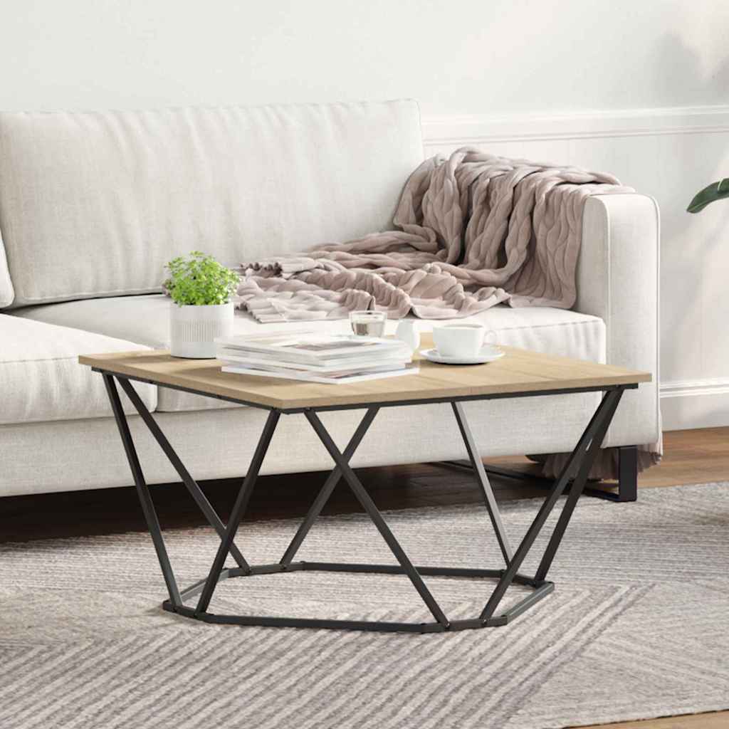 Coffee Table Sonoma Oak 80 x 80 x 45 cm
