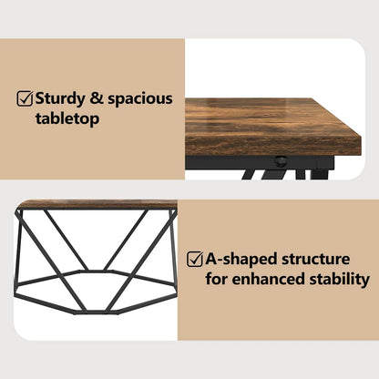 Coffee Table Smoked Oak 80 x 80 x 45 cm