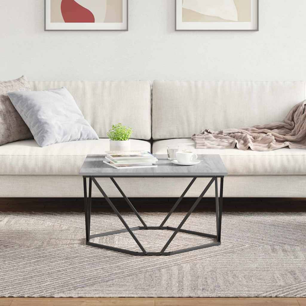 Coffee Table Grey Sonoma 80 x 80 x 45 cm