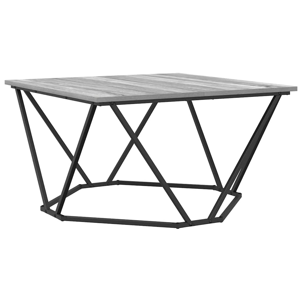 Coffee Table Grey Sonoma 80 x 80 x 45 cm