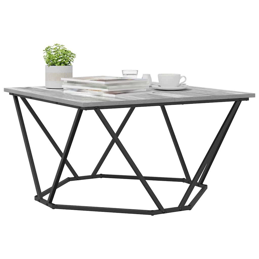 Coffee Table Grey Sonoma 80 x 80 x 45 cm