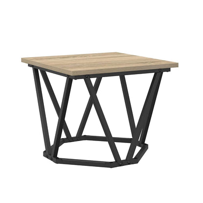 Coffee Table 3 pcs Sonoma Oak Engineered Wood and Steel