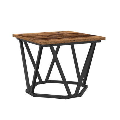 Coffee Table 3 pcs Old Wood Engineered Wood and Steel