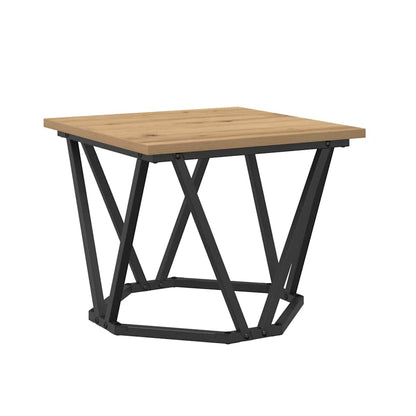 Coffee Table 3 pcs Artisan Oak Engineered Wood and Steel