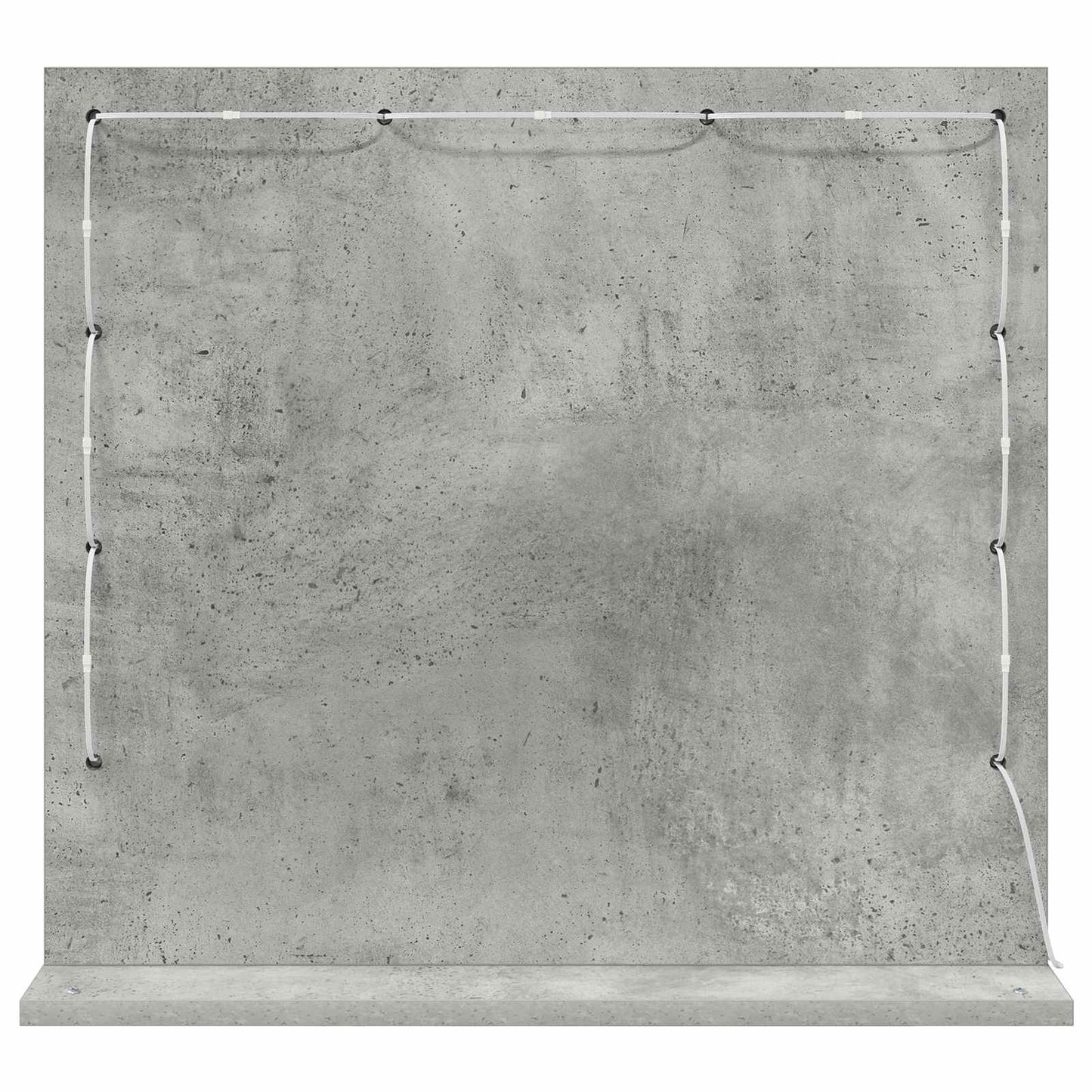 Vanity Mirror Concrete Grey 60 x 55 x 18 cm Rectangular