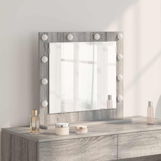 Vanity Mirror Grey Sonoma 60 x 55 x 18 cm Rectangular
