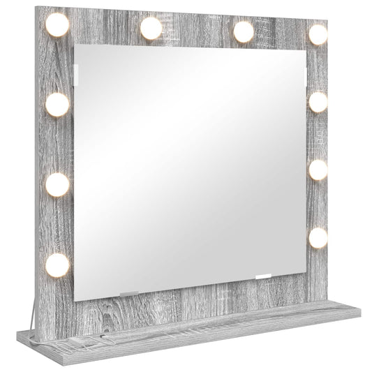 Vanity Mirror Grey Sonoma 60 x 55 x 18 cm Rectangular