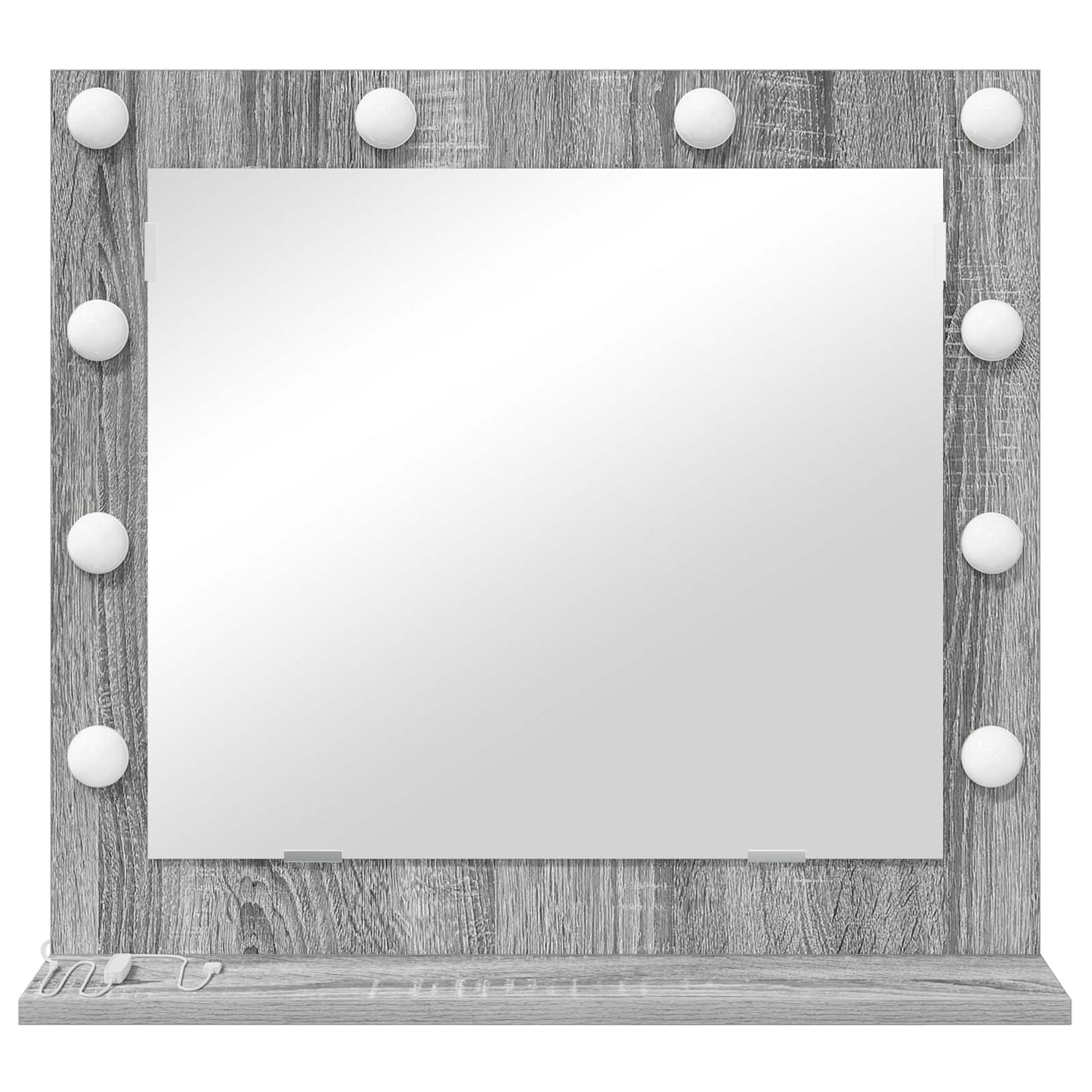 Vanity Mirror Grey Sonoma 60 x 55 x 18 cm Rectangular