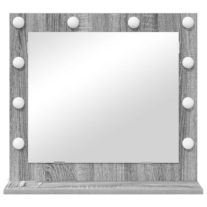 Vanity Mirror Grey Sonoma 60 x 55 x 18 cm Rectangular