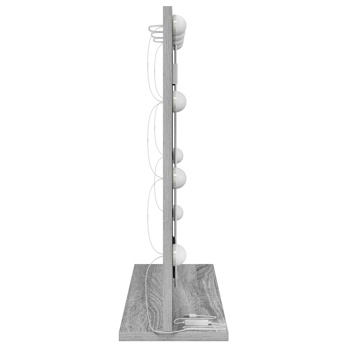 Vanity Mirror Grey Sonoma 60 x 55 x 18 cm Rectangular
