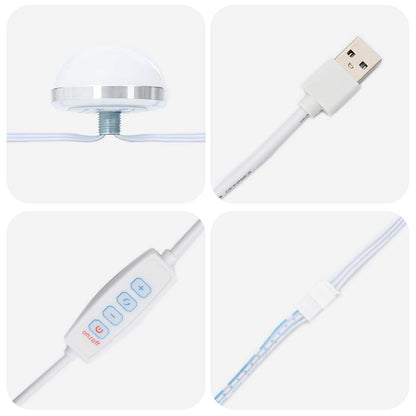 Vanity Mirror Rectangular with Mirror Old Wood 60 x 55 x 18 cm