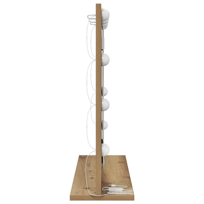 Vanity Mirror Rectangular with Mirror Old Wood 60 x 55 x 18 cm