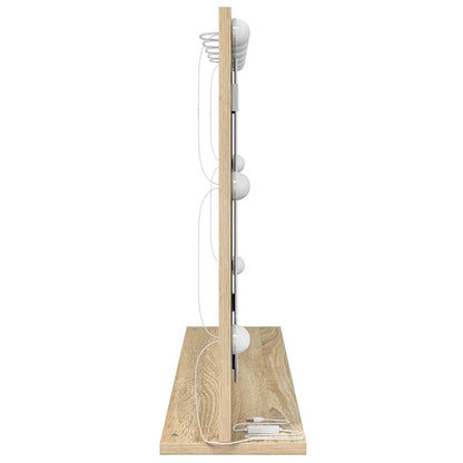 Vanity Mirror Rectangular Sonoma Oak 80 x 55 x 18 cm