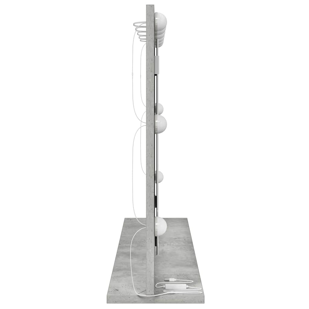 Vanity Mirror Rectangular Concrete Grey 80 x 55 x 18 cm