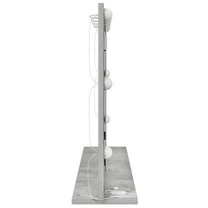 Vanity Mirror Rectangular Concrete Grey 80 x 55 x 18 cm