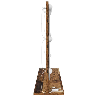 Vanity Mirror Rectangular with Mirror Old Wood 80 x 55 x 18 cm