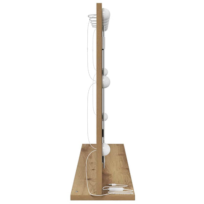 Vanity Mirror Rectangular Artisan Oak 80 x 55 x 18 cm