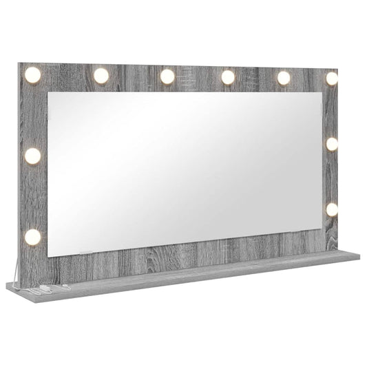 Vanity Mirror Grey Sonoma 100 x 55 x 18 cm Rectangular