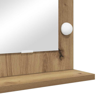 Vanity Mirror Rectangular Artisan Oak 100 x 55 x 18 cm