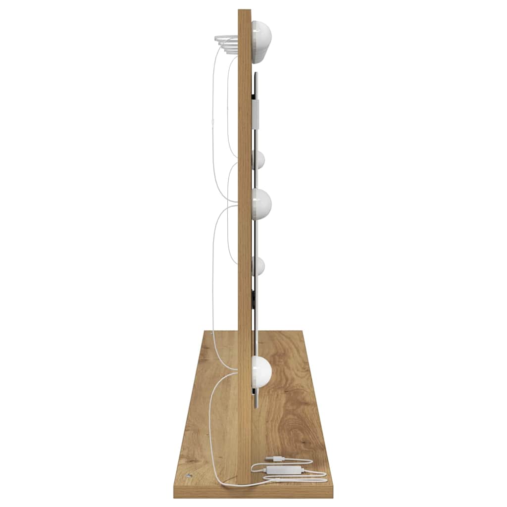 Vanity Mirror Rectangular Artisan Oak 100 x 55 x 18 cm