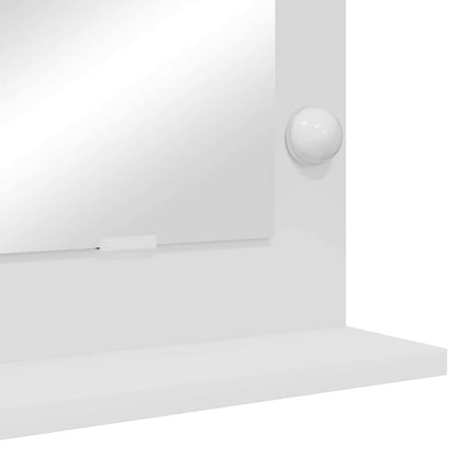 Vanity Mirror White 60 x 45 x 18 cm Glass and Engineered wood