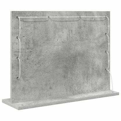 Vanity Mirror Rectangular Concrete Grey 60 x 45 x 18 cm