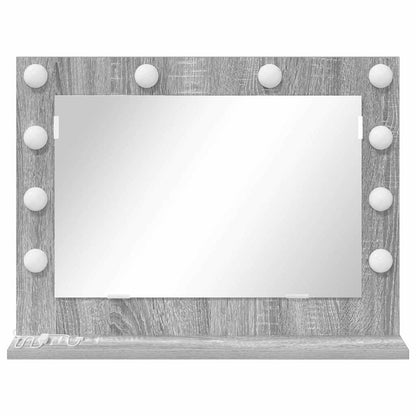Vanity Mirror Rectangular Grey Sonoma 60 x 45 x 18 cm